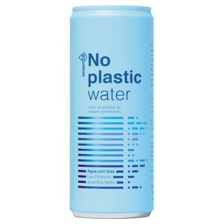 No Plastic Water con gas